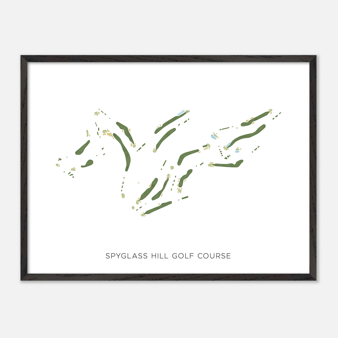 Print of Spyglass Hill Golf Course Modern Map