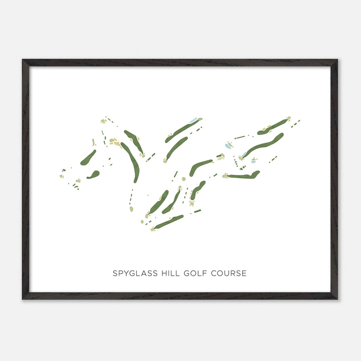 Print of Spyglass Hill Golf Course Modern Map