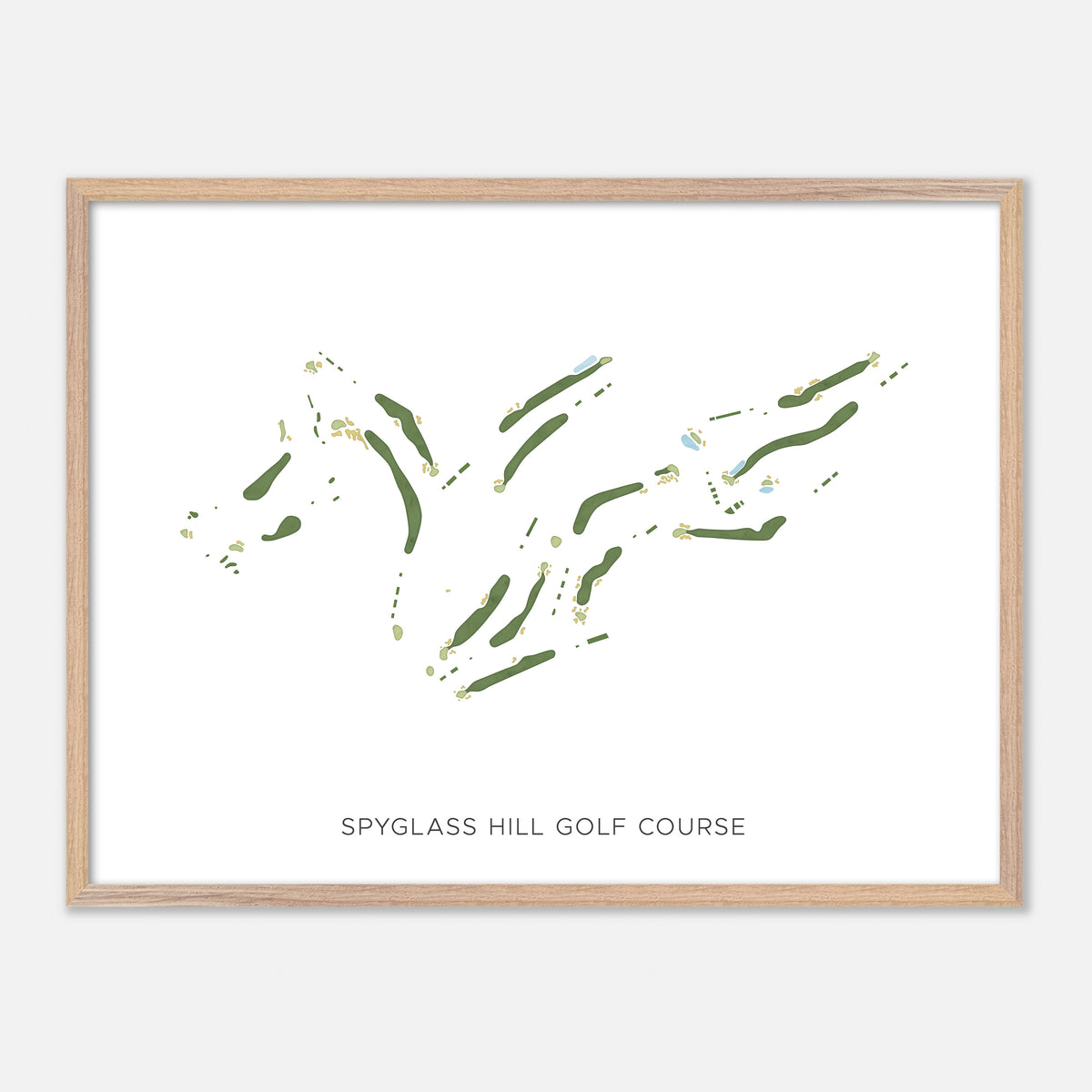 Print of Spyglass Hill Golf Course Modern Map