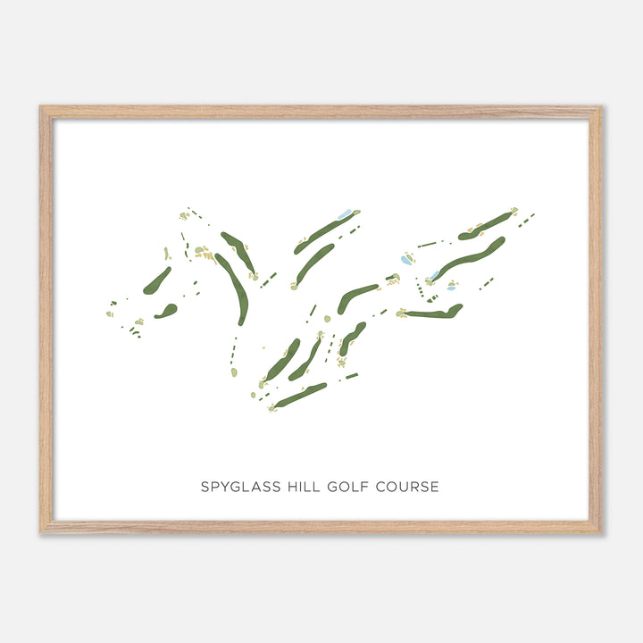 Print of Spyglass Hill Golf Course Modern Map