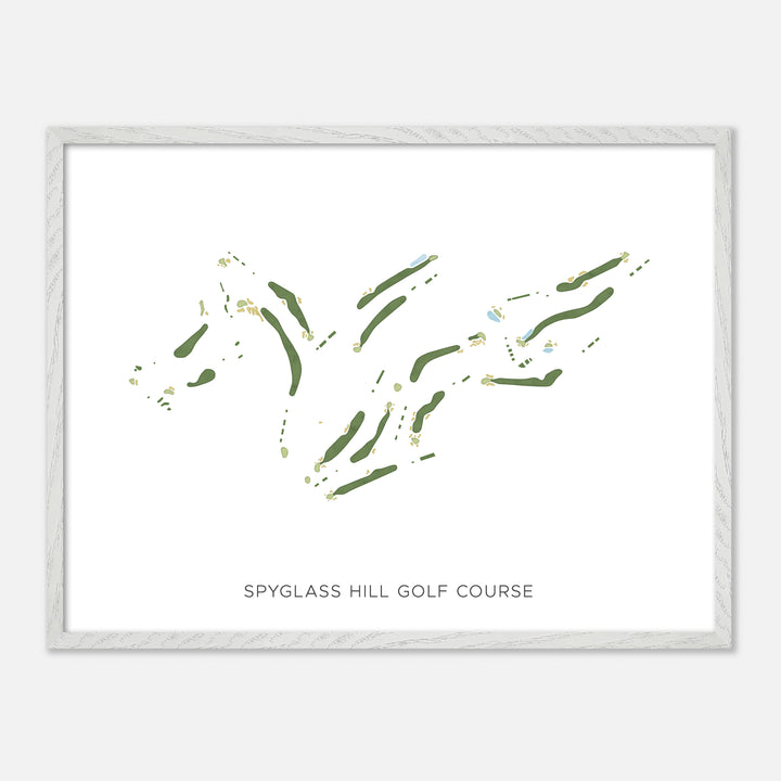 Print of Spyglass Hill Golf Course Modern Map