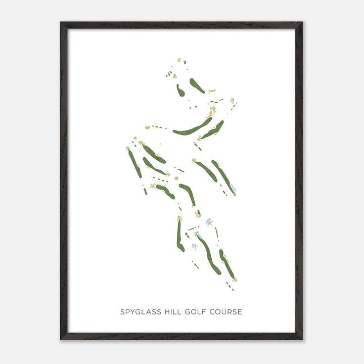 Print of Spyglass Hill Golf Course Modern Map