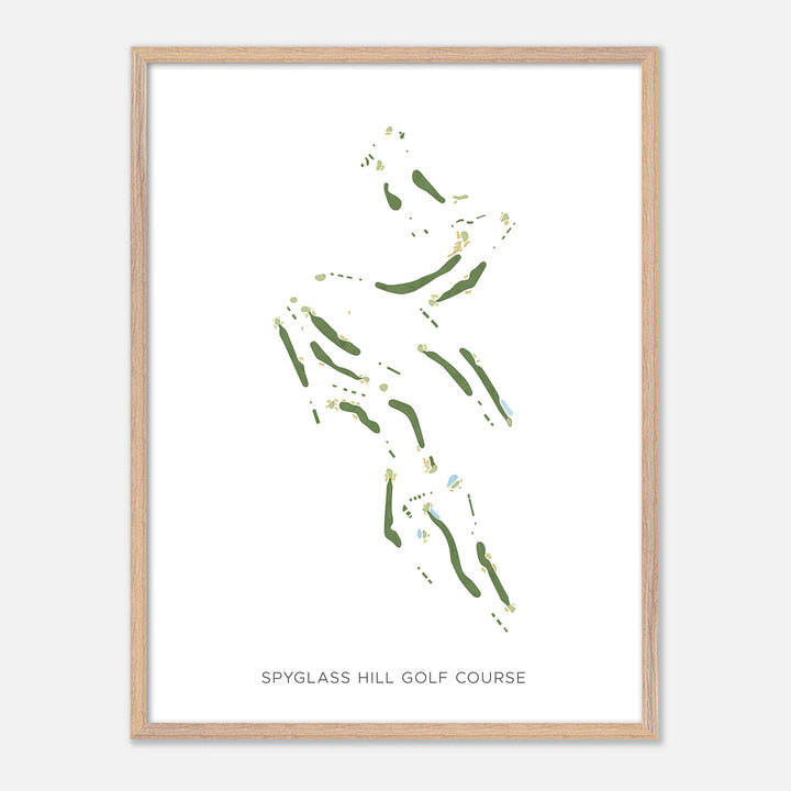Print of Spyglass Hill Golf Course Modern Map