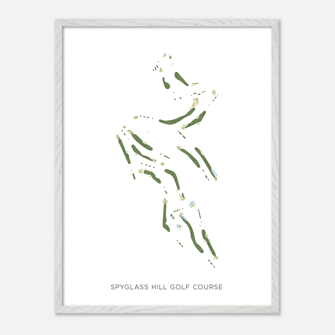 Print of Spyglass Hill Golf Course Modern Map