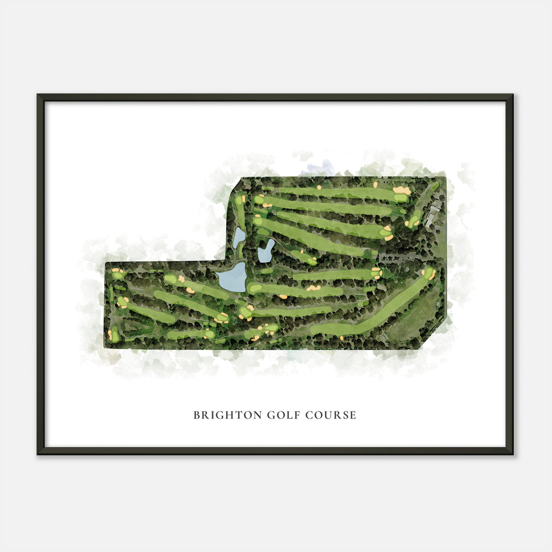 Print of Brighton Golf Course Classic Map