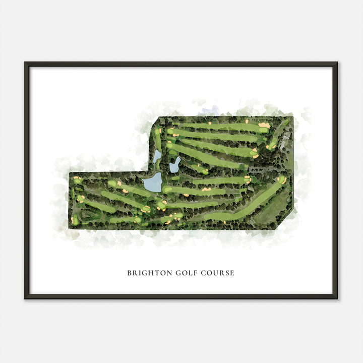 Print of Brighton Golf Course Classic Map