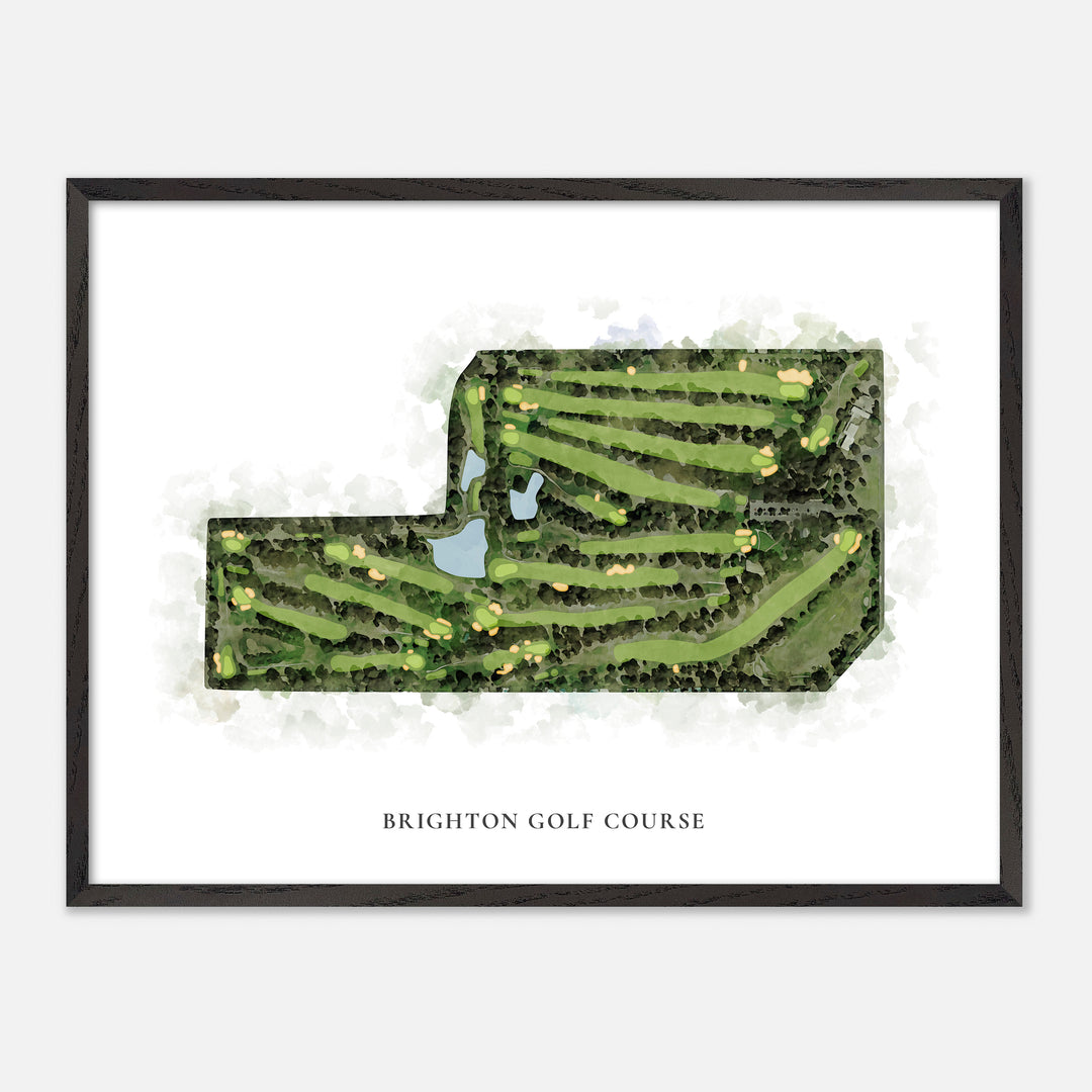 Print of Brighton Golf Course Classic Map