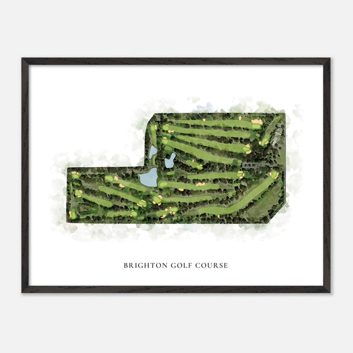 Print of Brighton Golf Course Classic Map