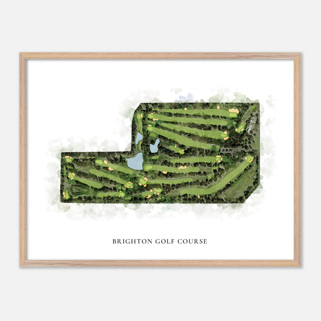 Print of Brighton Golf Course Classic Map