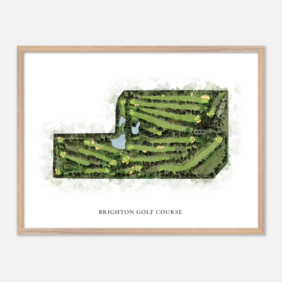 Print of Brighton Golf Course Classic Map