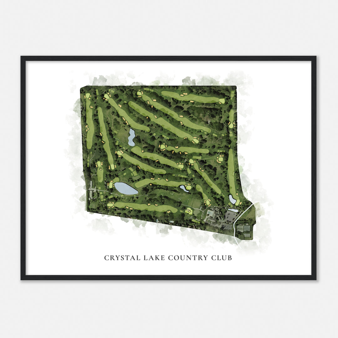 Print of Crystal Lake Country Club Classic Map