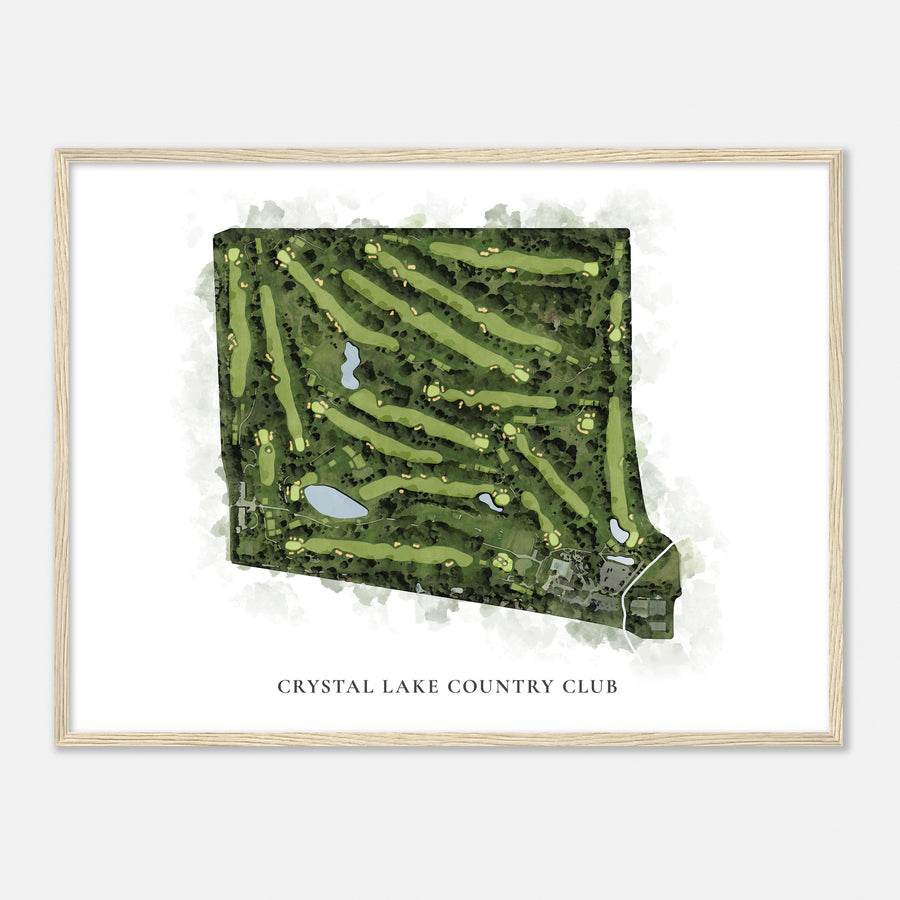 Print of Crystal Lake Country Club Classic Map