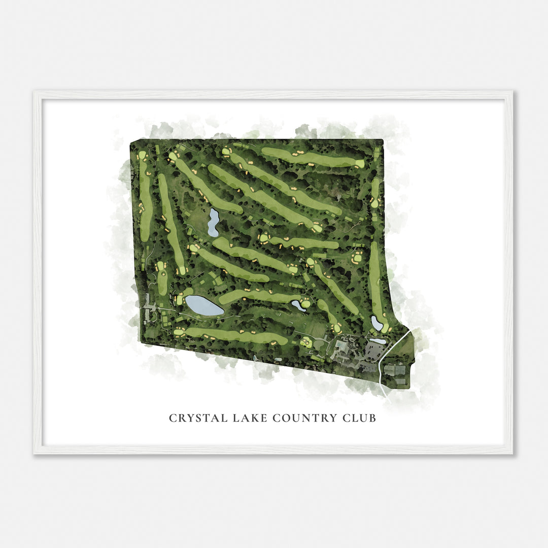 Print of Crystal Lake Country Club Classic Map