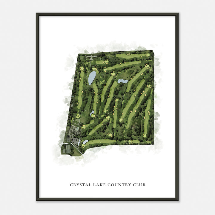 Print of Crystal Lake Country Club Classic Map