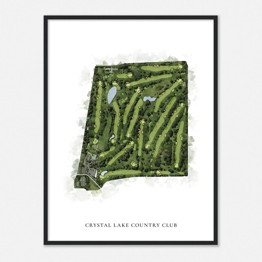 Print of Crystal Lake Country Club Classic Map
