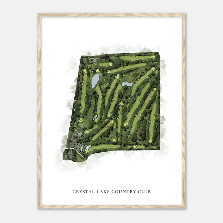 Print of Crystal Lake Country Club Classic Map