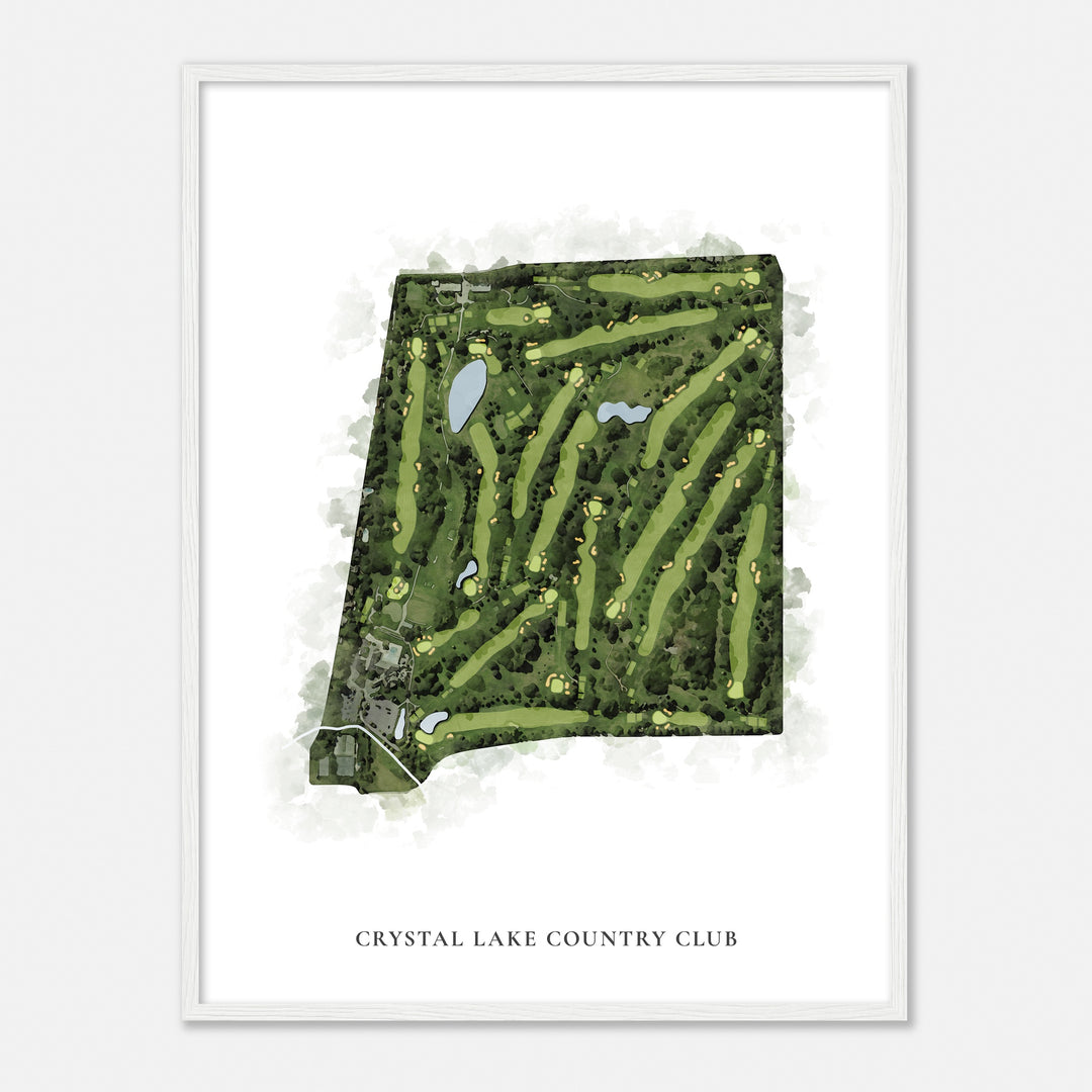 Print of Crystal Lake Country Club Classic Map