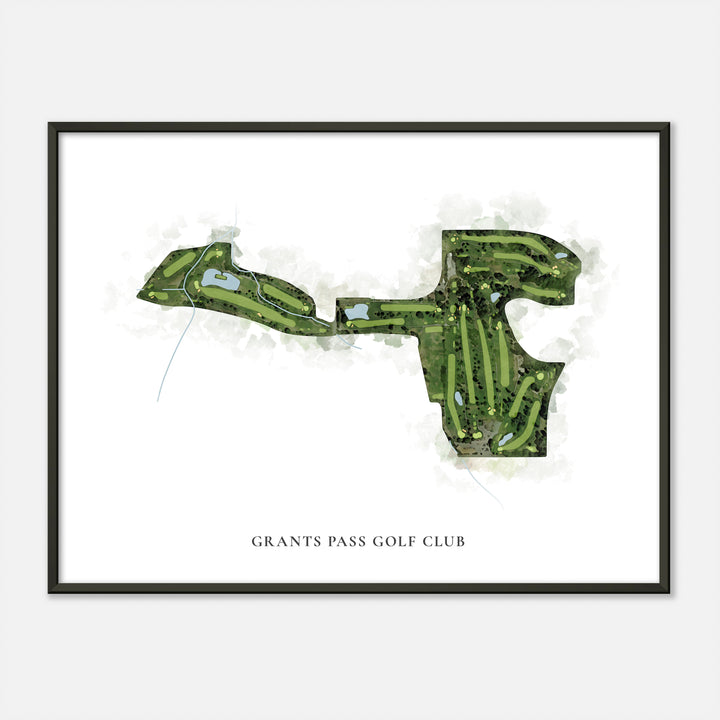 Print of Grants Pass Golf Club Classic Map