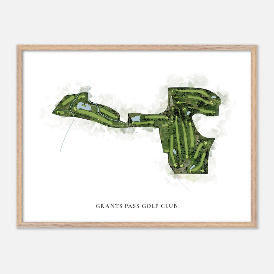 Print of Grants Pass Golf Club Classic Map