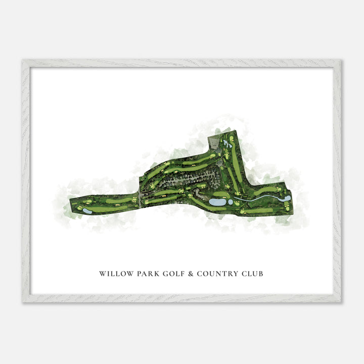 Print of Willow Park Golf & Country Club Classic Map