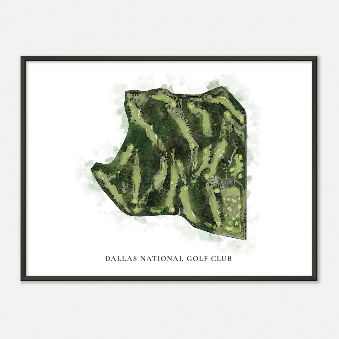 Print of Dallas National Golf Club Classic Map