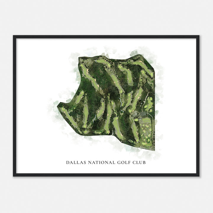 Print of Dallas National Golf Club Classic Map