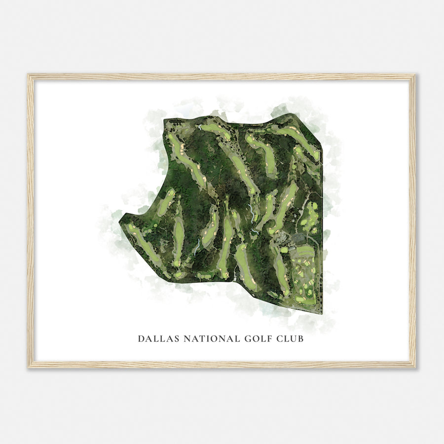 Print of Dallas National Golf Club Classic Map
