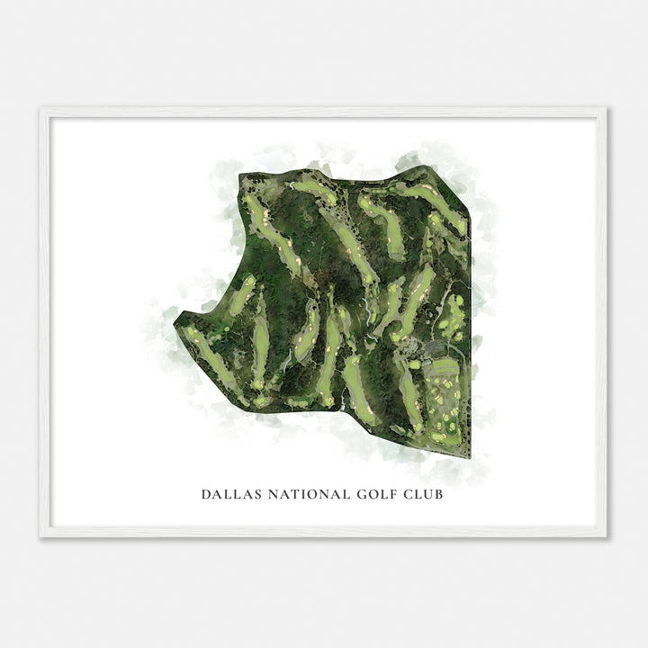 Print of Dallas National Golf Club Classic Map