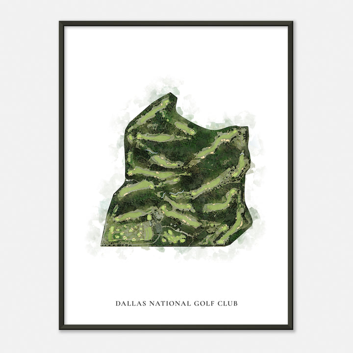 Print of Dallas National Golf Club Classic Map