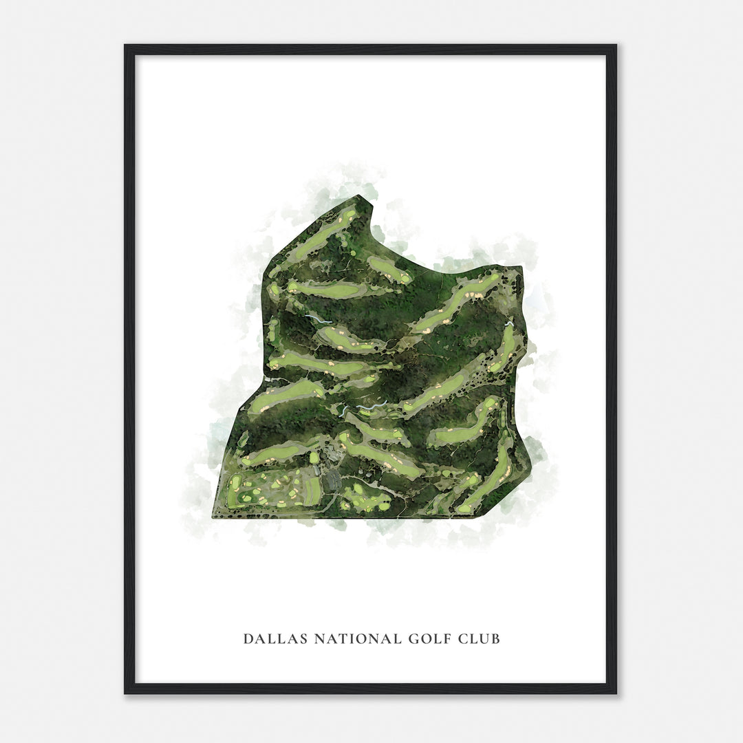 Print of Dallas National Golf Club Classic Map
