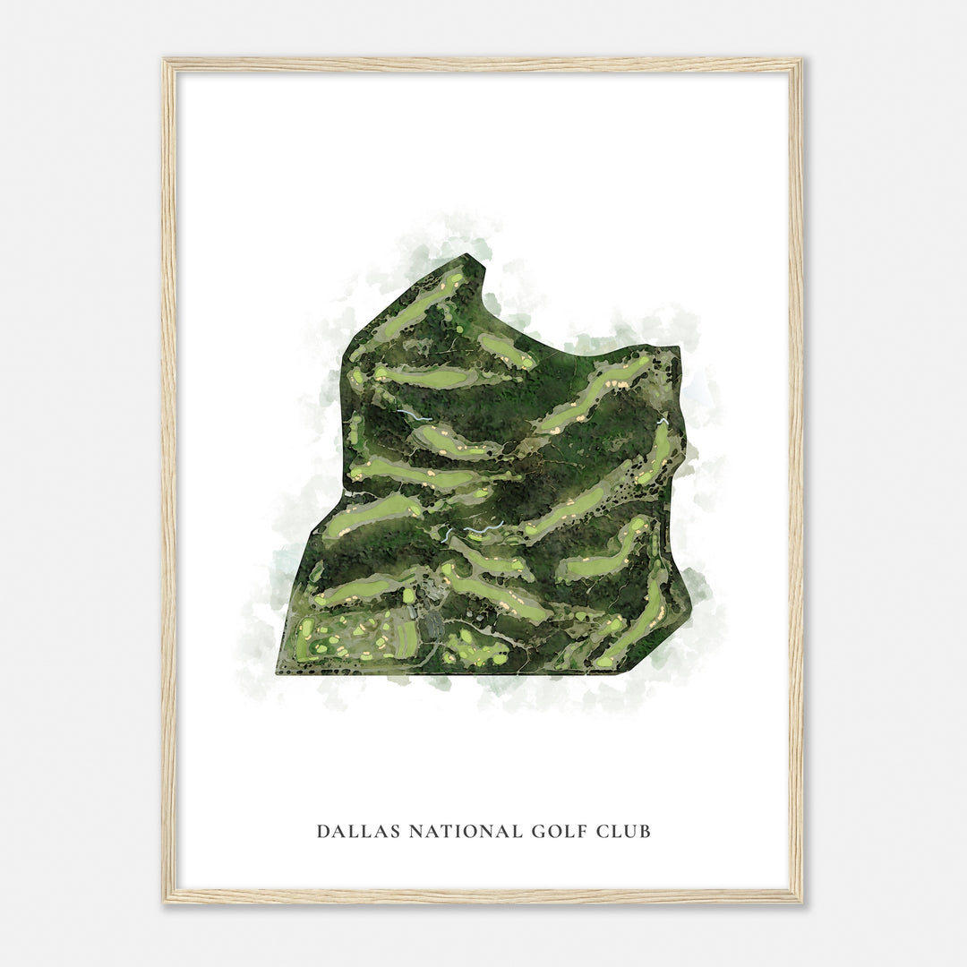 Print of Dallas National Golf Club Classic Map
