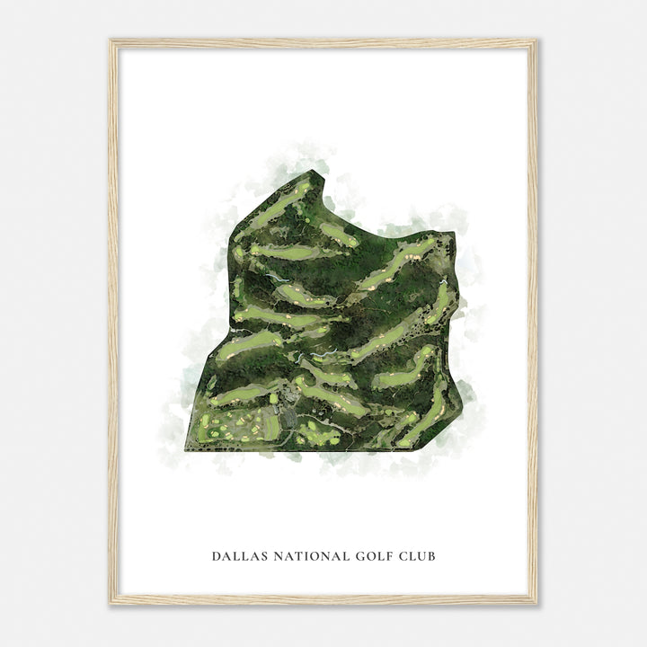 Print of Dallas National Golf Club Classic Map