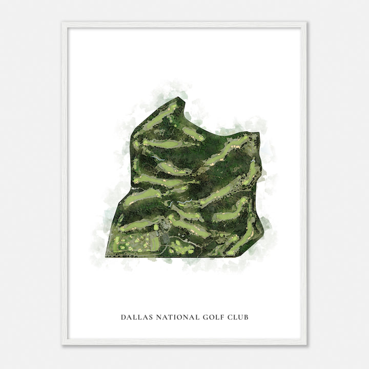 Print of Dallas National Golf Club Classic Map