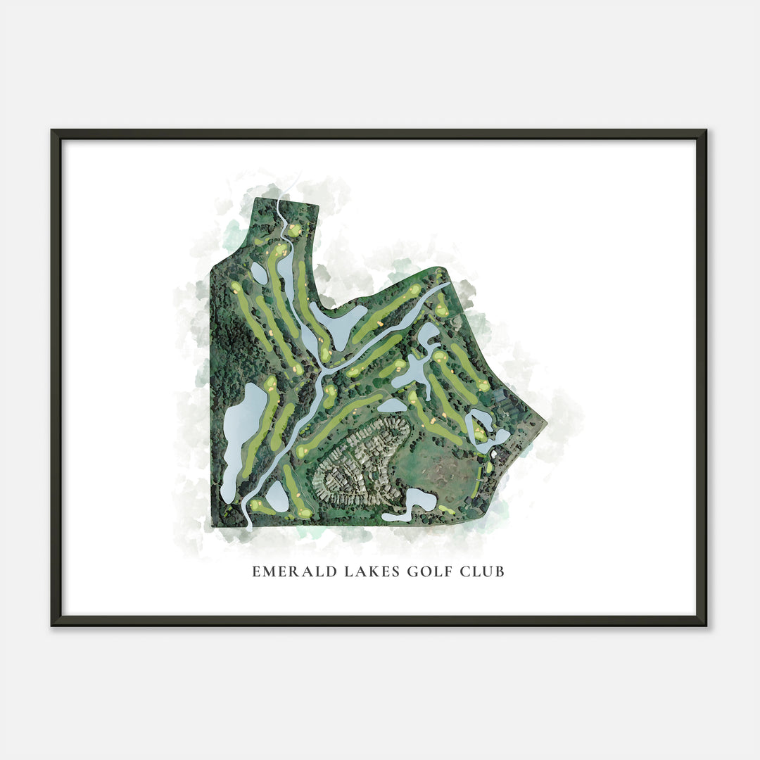 Print of Emerald Lakes Golf Club Classic Map
