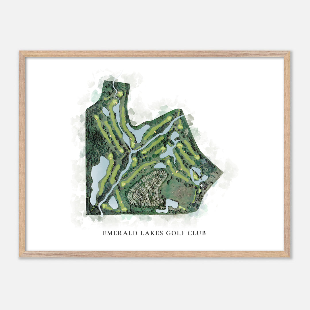 Print of Emerald Lakes Golf Club Classic Map