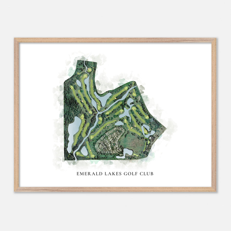 Print of Emerald Lakes Golf Club Classic Map