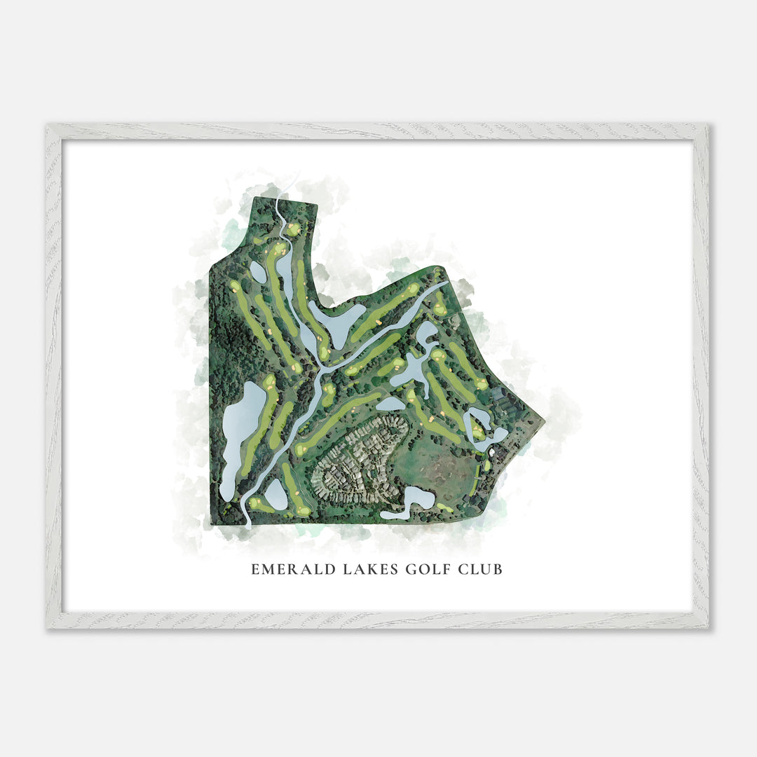 Print of Emerald Lakes Golf Club Classic Map