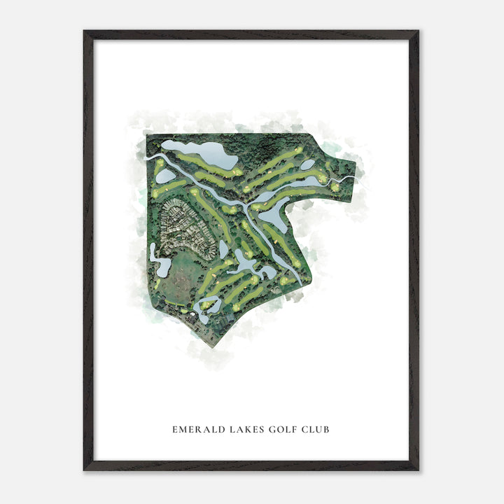 Print of Emerald Lakes Golf Club Classic Map
