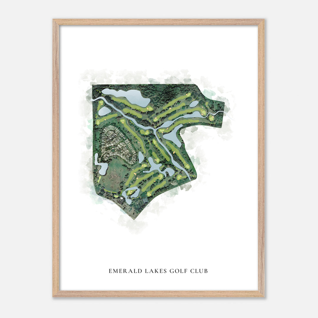 Print of Emerald Lakes Golf Club Classic Map