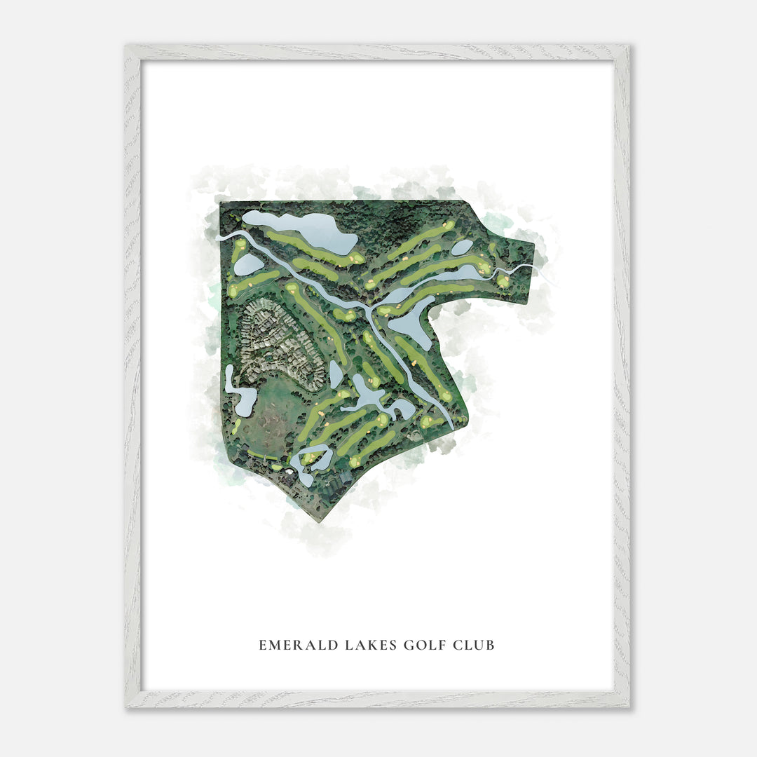 Print of Emerald Lakes Golf Club Classic Map