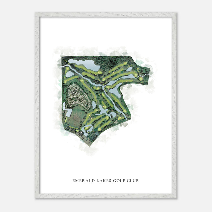 Print of Emerald Lakes Golf Club Classic Map