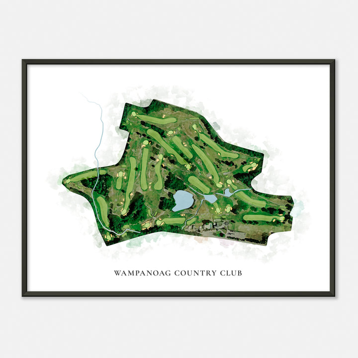 Print of Wampanoag Country Club Classic Map
