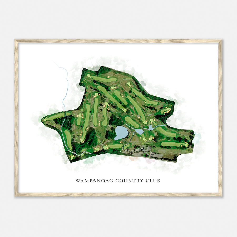 Print of Wampanoag Country Club Classic Map