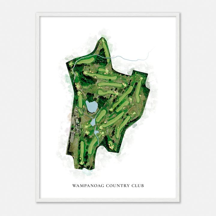 Print of Wampanoag Country Club Classic Map