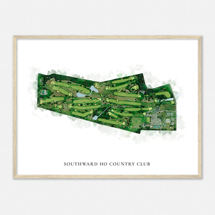 Print of Southward Ho Country Club Classic Map
