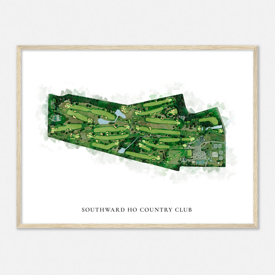Print of Southward Ho Country Club Classic Map