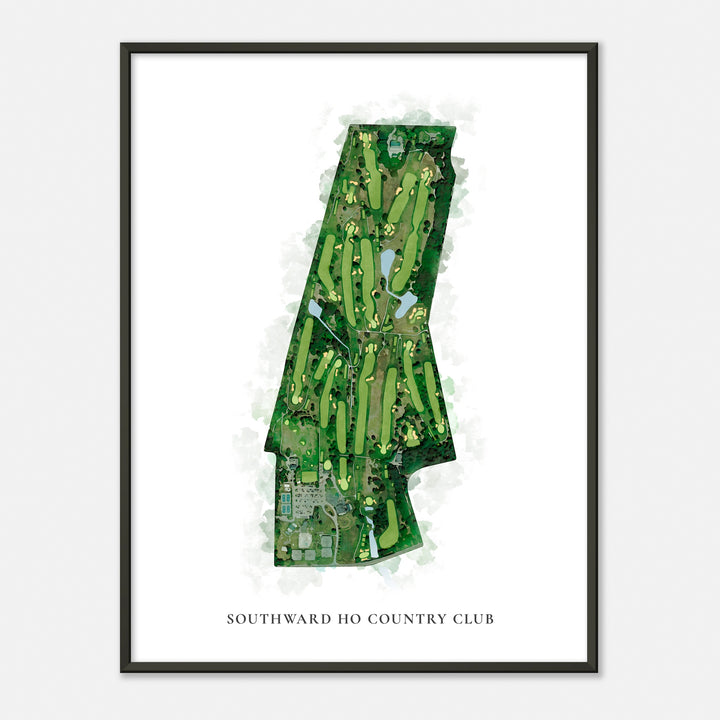 Print of Southward Ho Country Club Classic Map