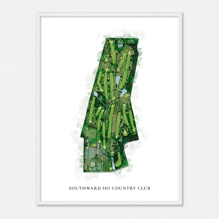 Print of Southward Ho Country Club Classic Map