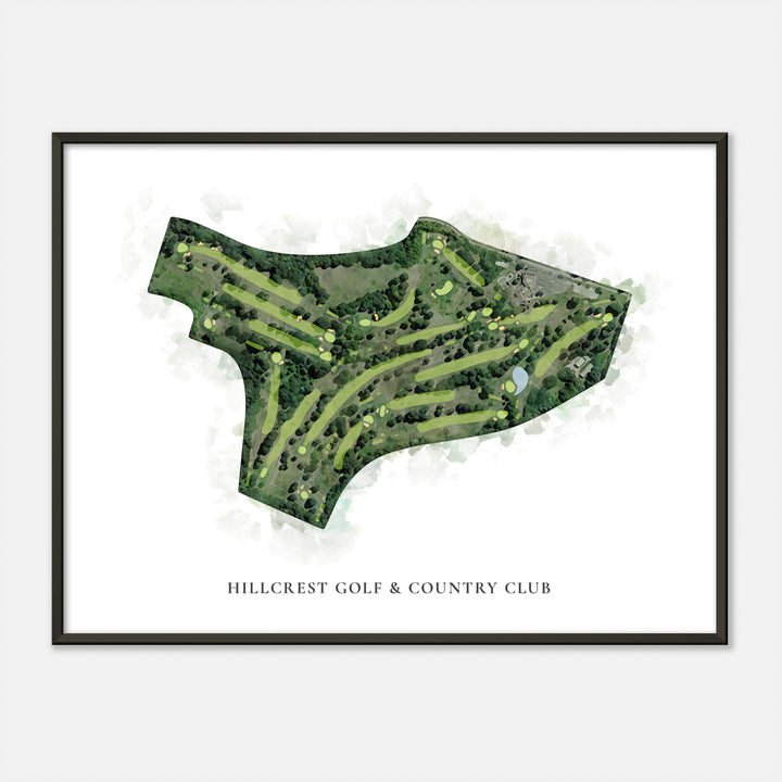 Print of Hillcrest Golf & Country Club Classic Map