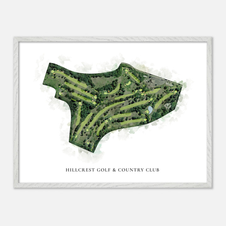 Print of Hillcrest Golf & Country Club Classic Map